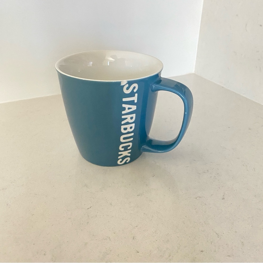 Starbucks‎ Tall 14 oz Coffee Cup Mug Ceramic Blue